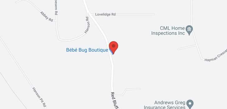 map of 3309 RED BLUFF ROAD